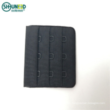 Eco-friendly Garment Accessories Bra Hook and Eye Tape with Nylon Fabric Black Customized Size